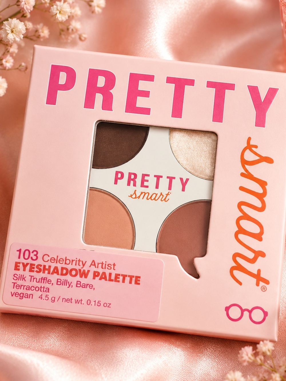 Pretty Smart 103 Celebrity Artist Eyeshadow Palette — Pink & Brown Shades